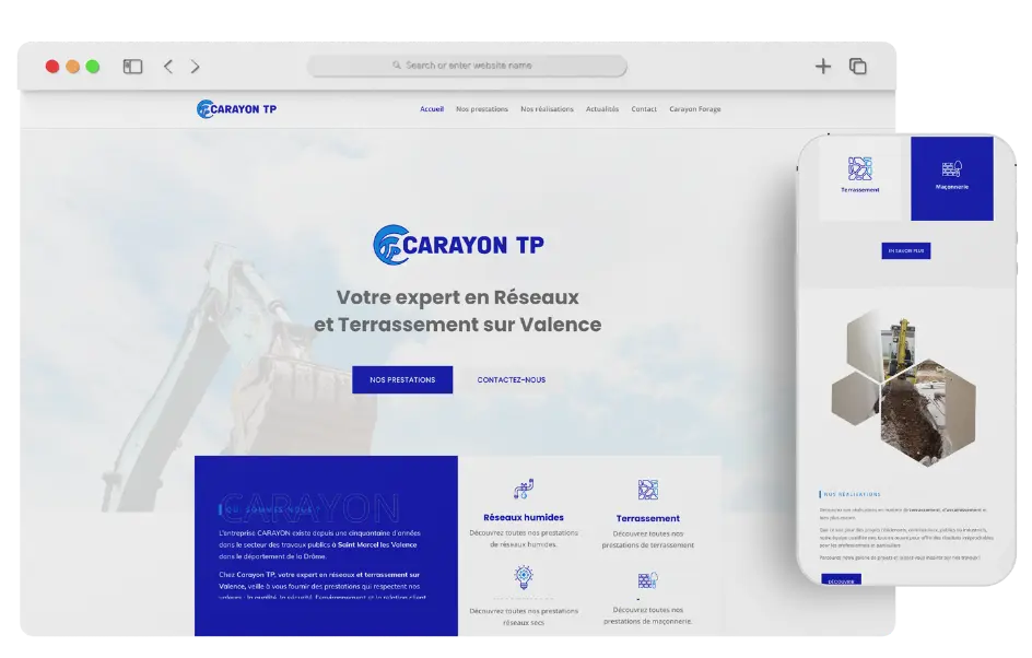 Création site web Carayon TP